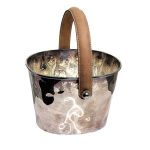 Bar Silver Plated Ice Bucket, Wine Champagne Cooler Decor Gift
